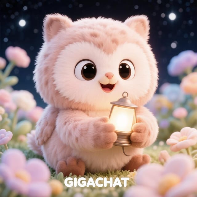 Международный день совы — открытка, нарисованная нейросетью GigaChat