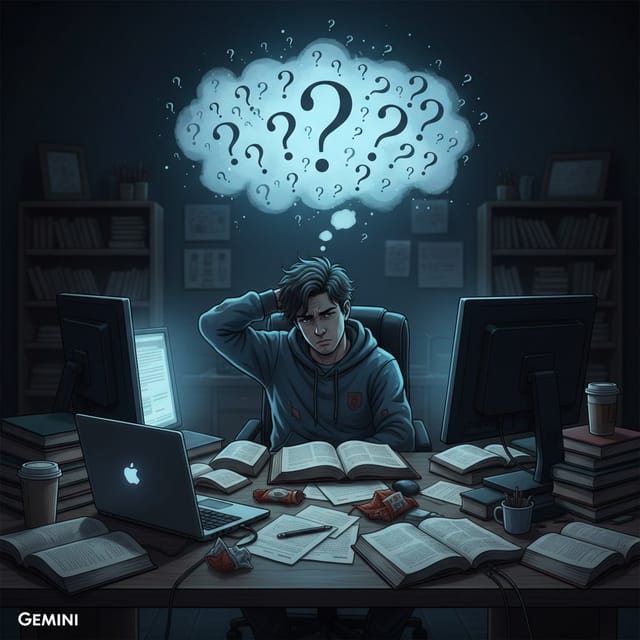 День Великого Незнания — открытка, нарисованная нейросетью Gemini