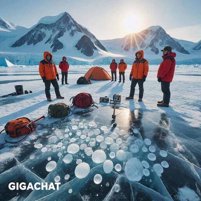 День Антарктиды 🐧 — открытка, нарисованная нейросетью GigaChat