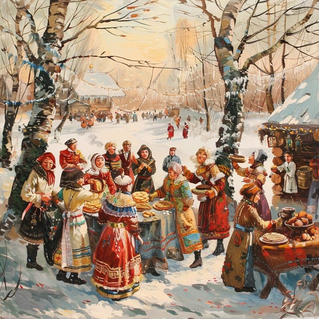 Масленица — открытка