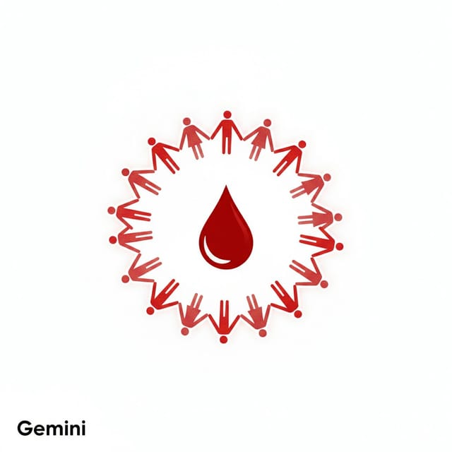 Национальный день донора в России — открытка, нарисованная нейросетью Gemini