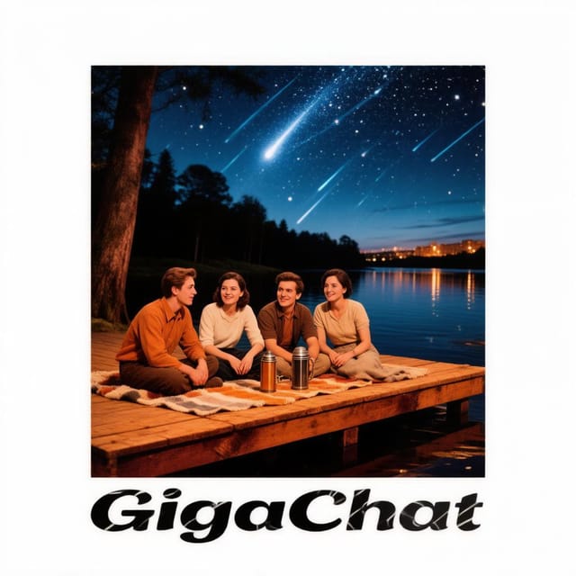 День собирания звёзд — открытка, нарисованная нейросетью GigaChat