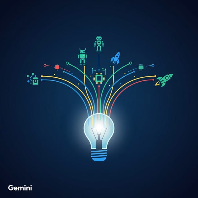 Всемирный день инноваций — открытка, нарисованная нейросетью Gemini
