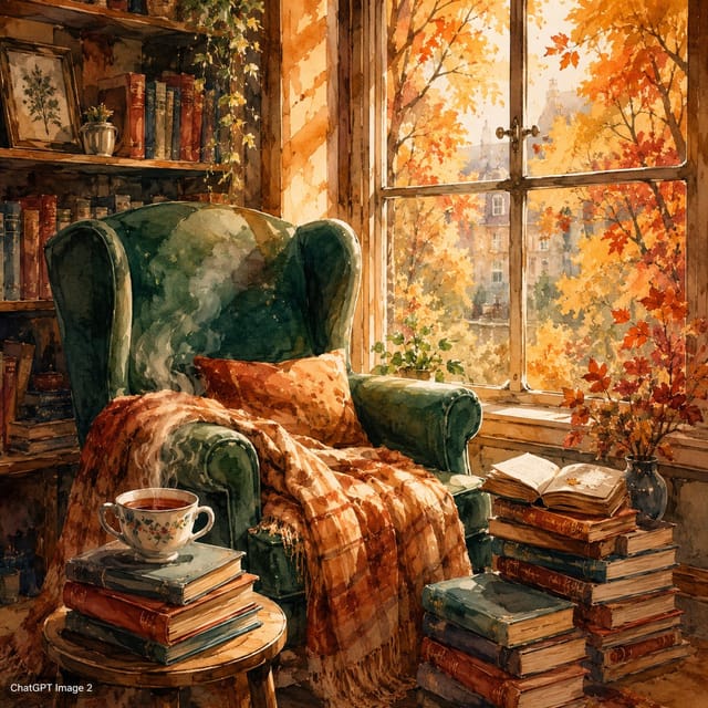 День чтения книги — открытка, нарисованная нейросетью ChatGPT