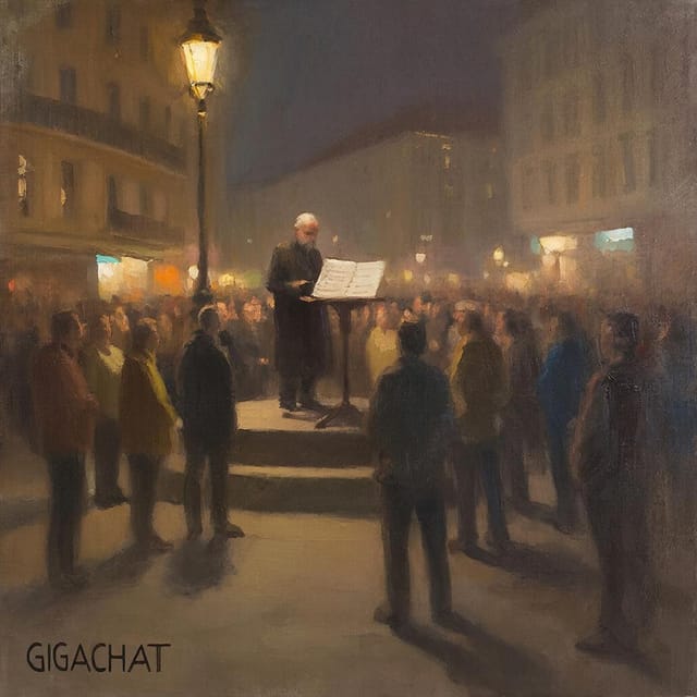 Всемирный день поэзии — открытка, нарисованная нейросетью GigaChat