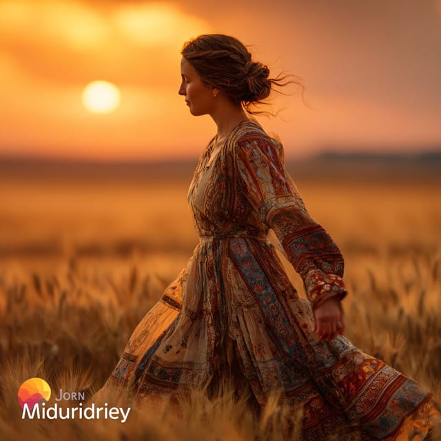Международный день сельских женщин — открытка, нарисованная нейросетью Midjourney