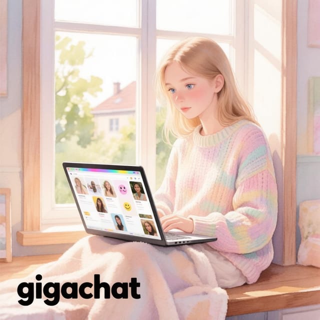 День социальных сетей — открытка, нарисованная нейросетью GigaChat