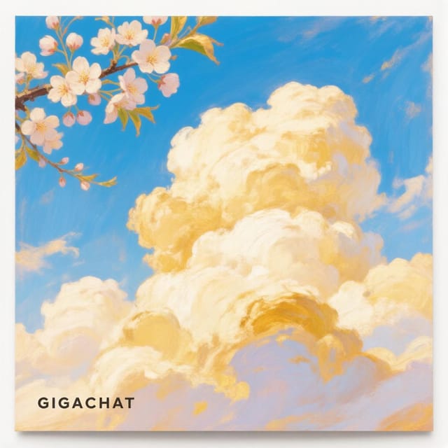 День наблюдения за облаками — открытка, нарисованная нейросетью GigaChat