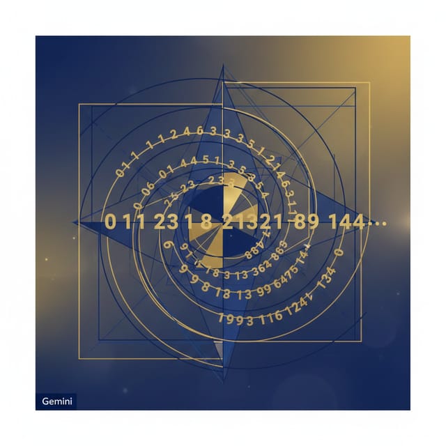 День Фибоначчи — открытка, нарисованная нейросетью Gemini