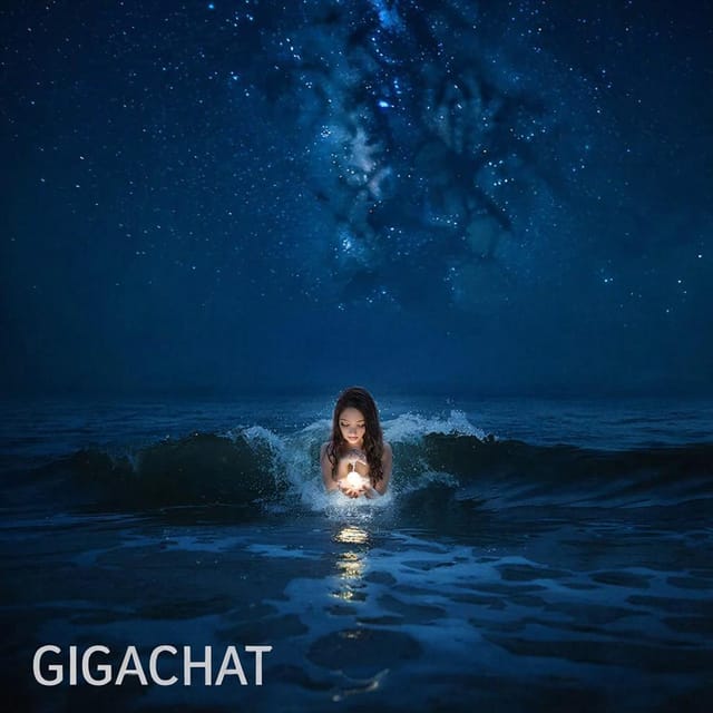Международный день русалки — открытка, нарисованная нейросетью GigaChat