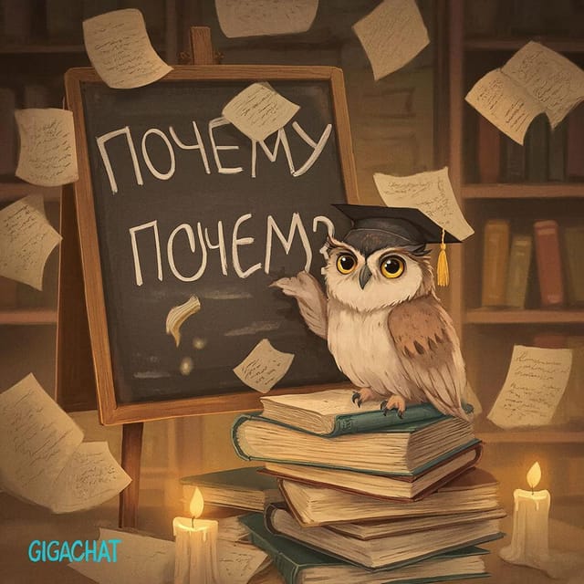 День Великого Незнания — открытка, нарисованная нейросетью GigaChat