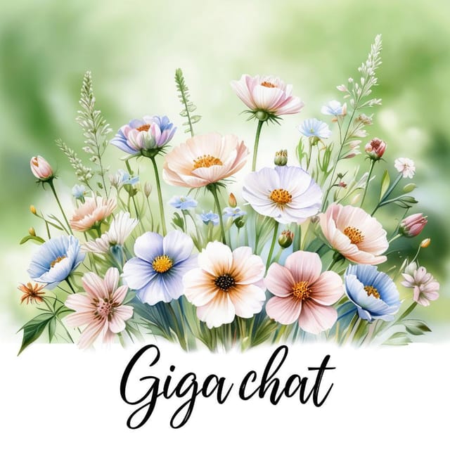 День разноцветных букетов — открытка, нарисованная нейросетью GigaChat