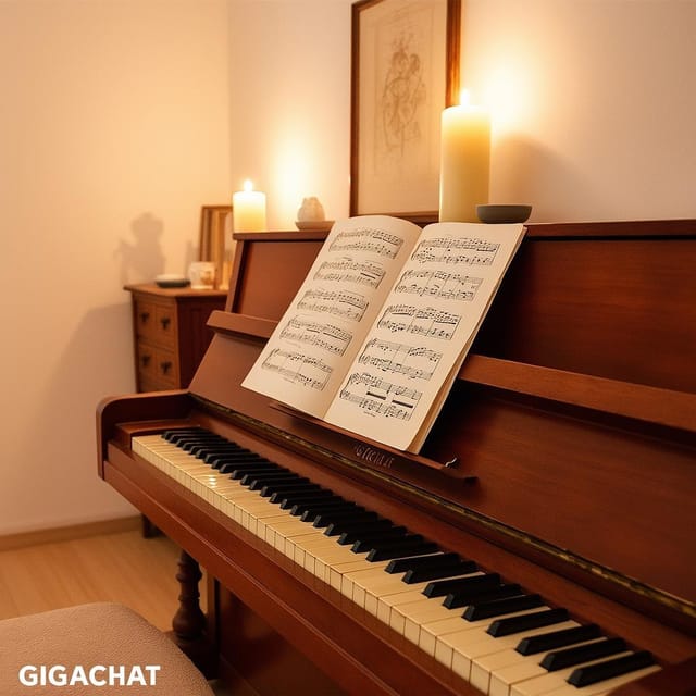 Всемирный день пианиста — открытка, нарисованная нейросетью GigaChat