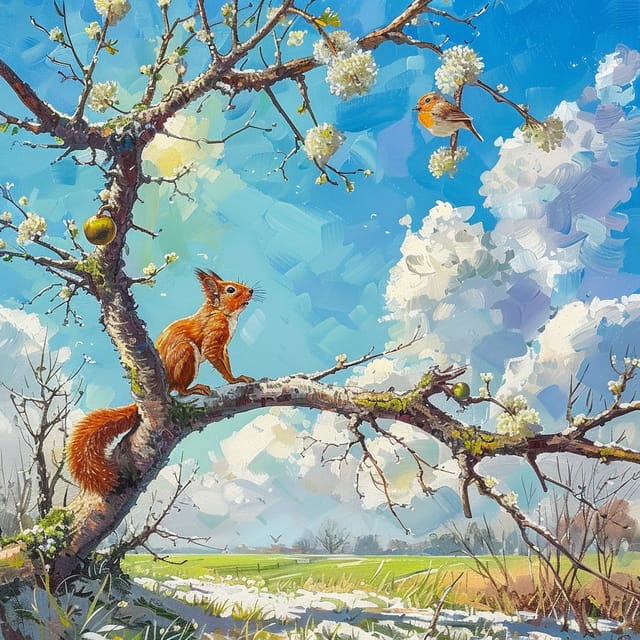 Первый день весны — открытка