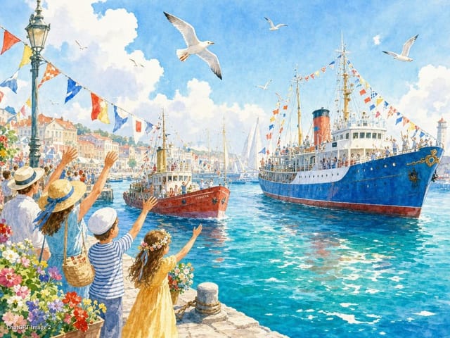 День моряка — открытка, нарисованная нейросетью ChatGPT