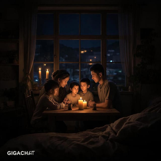 Час Земли — открытка, нарисованная нейросетью GigaChat