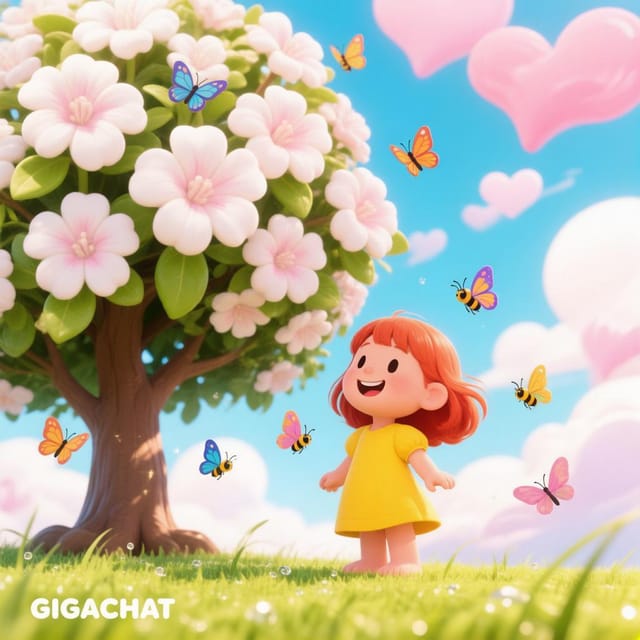 День каштановых свечек — открытка, нарисованная нейросетью GigaChat