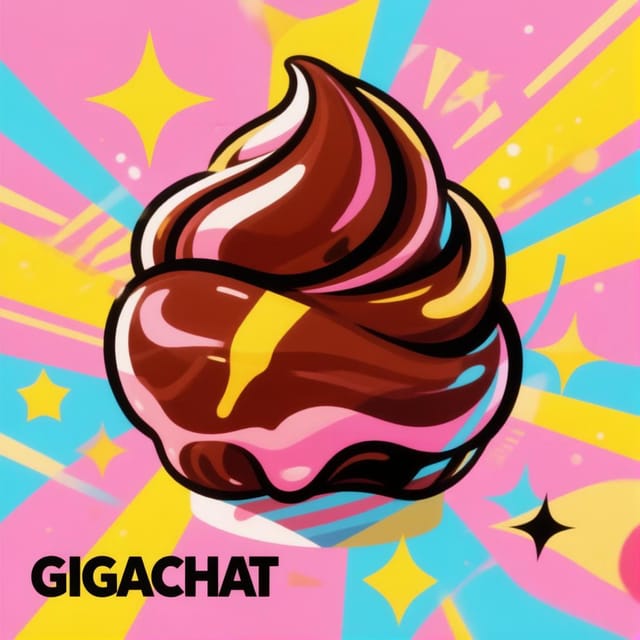 День шоколадного мороженого — открытка, нарисованная нейросетью GigaChat