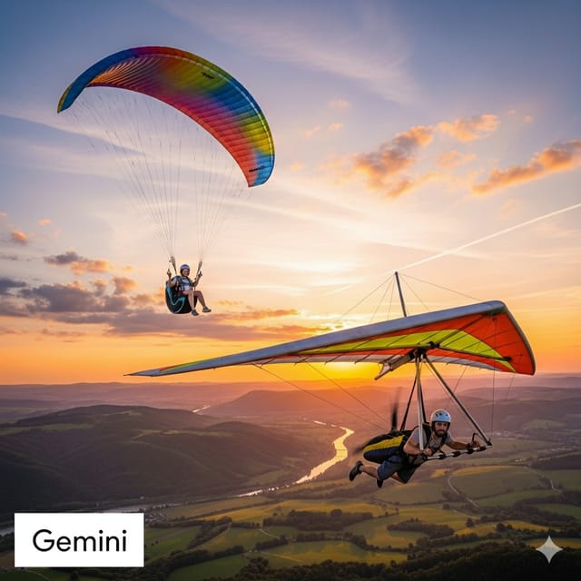 День полетов над землей — открытка, нарисованная нейросетью Gemini
