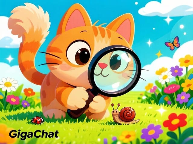 День рассматривания мелочей — открытка, нарисованная нейросетью GigaChat
