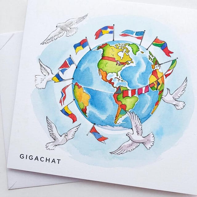 День Содружества наций — открытка, нарисованная нейросетью GigaChat