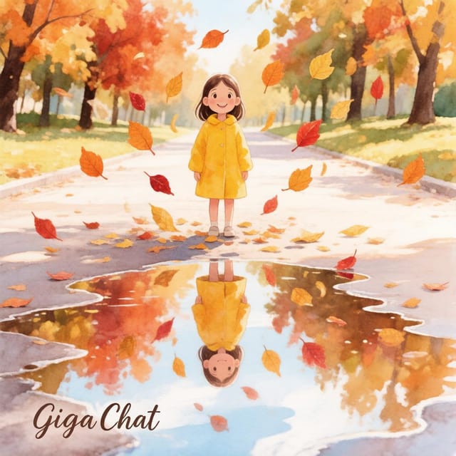 День засыпающих деревьев — открытка, нарисованная нейросетью GigaChat