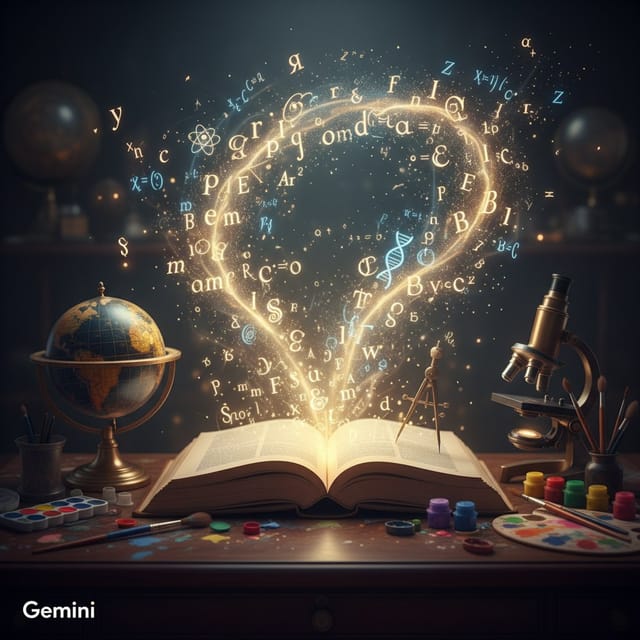 Международный день образования — открытка, нарисованная нейросетью Gemini