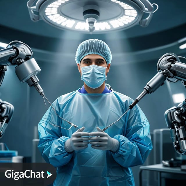 Международный день хирурга — открытка, нарисованная нейросетью GigaChat