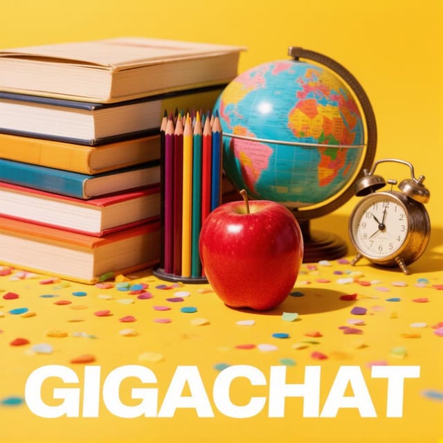Всемирный день учителя — открытка, нарисованная нейросетью GigaChat
