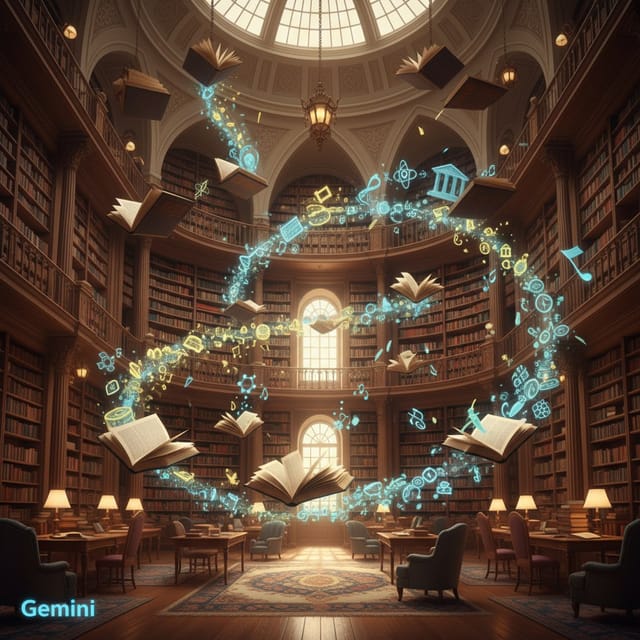 Международный день образования — открытка, нарисованная нейросетью Gemini