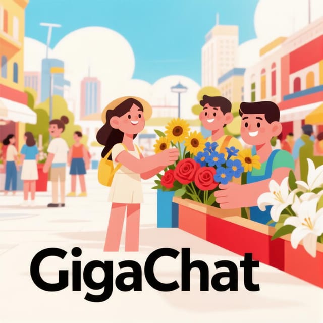 День флориста — открытка, нарисованная нейросетью GigaChat