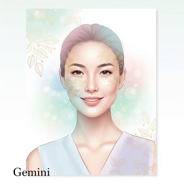 Всемирный день красоты — открытка, нарисованная нейросетью Gemini