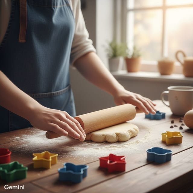 День выпечки печенья — открытка, нарисованная нейросетью Gemini