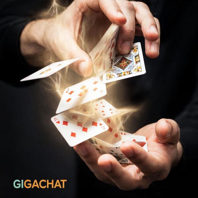 Международный день фокусника — открытка, нарисованная нейросетью GigaChat