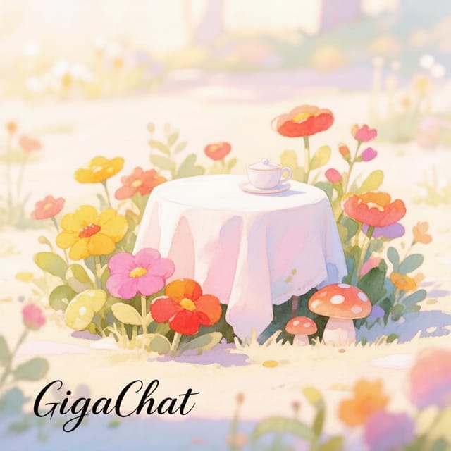 День безумного Шляпника — открытка, нарисованная нейросетью GigaChat