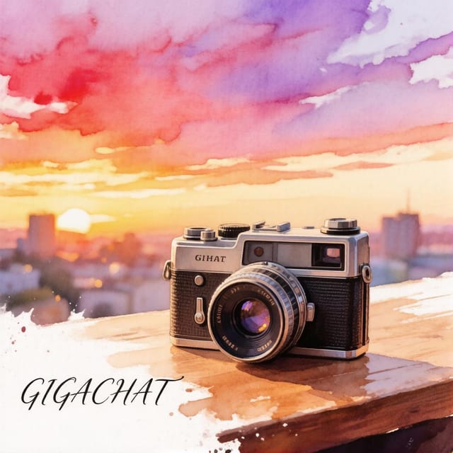 День фотоаппарата — открытка, нарисованная нейросетью GigaChat