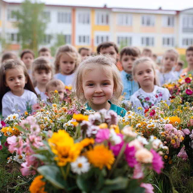 День знаний — открытка