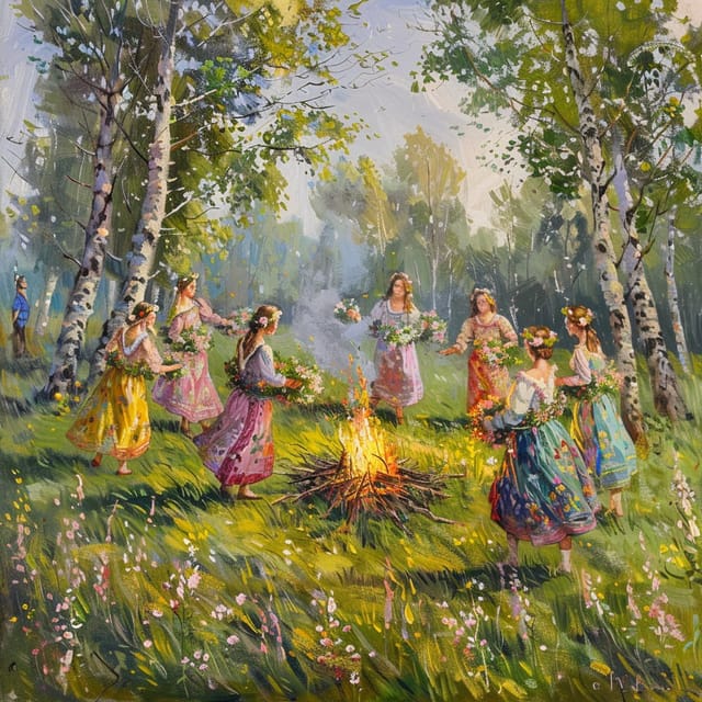 Славянский праздник Пролетье — открытка