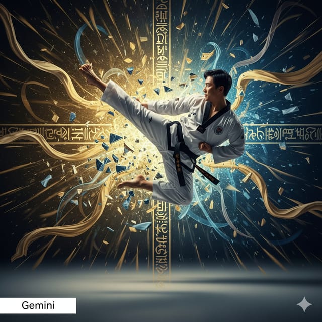 Международный день тхэквондо — открытка, нарисованная нейросетью Gemini