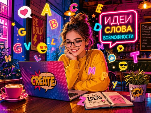 День блога (Blog Day) — открытка, нарисованная нейросетью ChatGPT