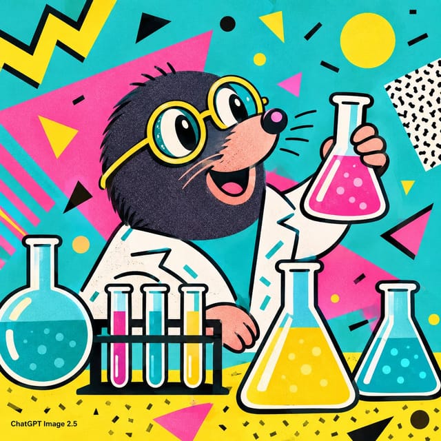 День моля (Mole Day) — открытка, нарисованная нейросетью ChatGPT