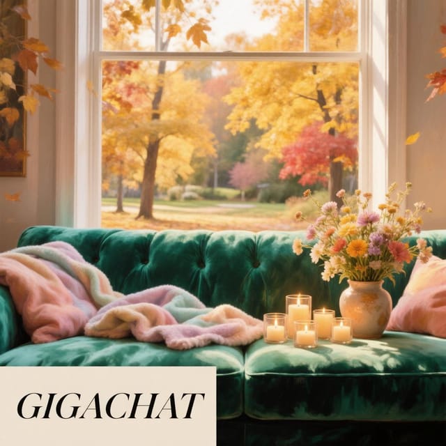День любимого дивана — открытка, нарисованная нейросетью GigaChat